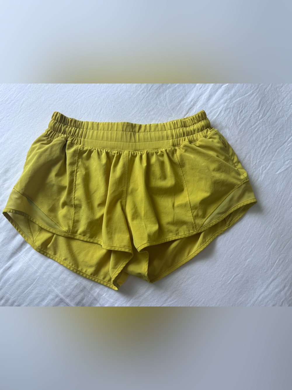Women’s Yellow Athletic Shorts